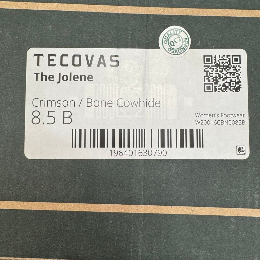 Tecova’s The Jolene Crimson/Bone 8.5 B - Picture 9 of 11